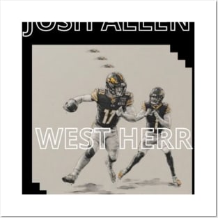 Josh Allen QB 17 Posters and Art